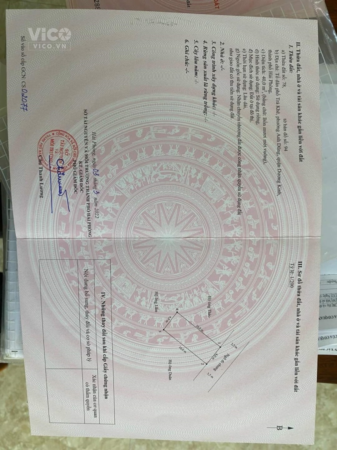 40m2 tại Trà Khê, Anh Dũng, Dương Kinh