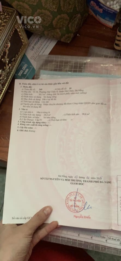 Tôi chính chủ cần bán căn nhà cấp 4 gác lửng gỗ vị trí đắc địa tại Hải Châu II, Thành phố Đà Nẵng