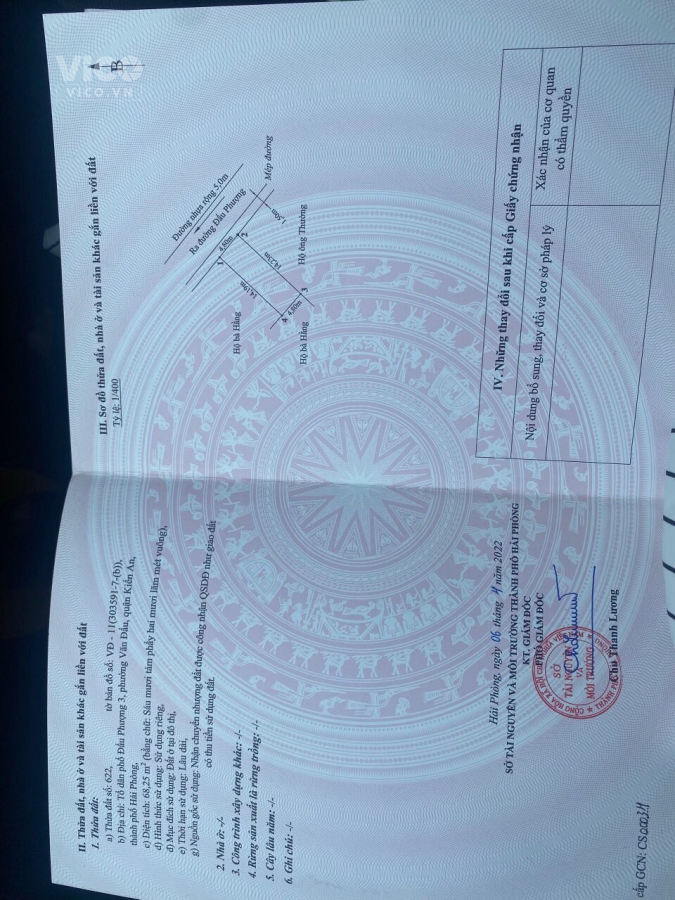 Cần bán lô đất hoa hậu mặt đường đẩu phượng văn đẩu kiến an Hải Phòng