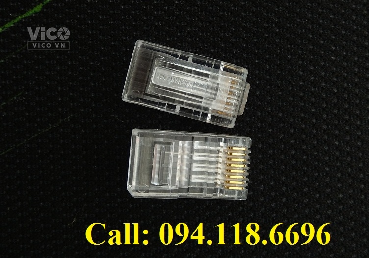 Hạt mạng cat6 COMMSCOPE PN 621119893 loại 1 mảnh RJ45, 2623AWG, Solid