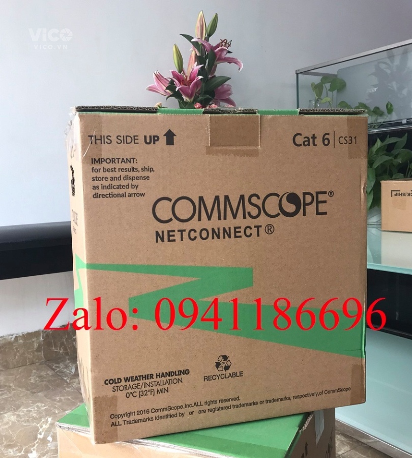 Sẵn kho cáp mạng Commscope Cat6 UTP giá tốt tại Hà Nội