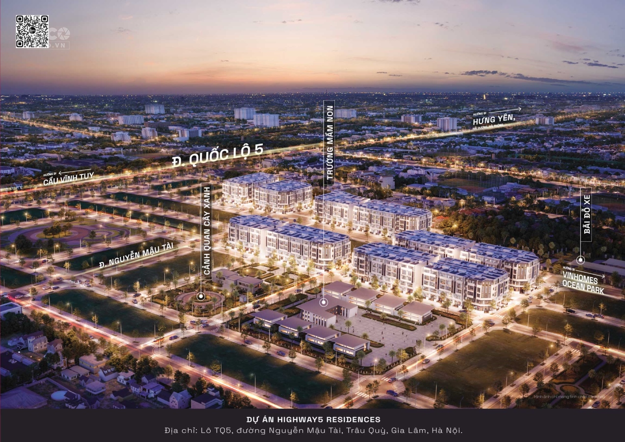Đất Xanh Miền Bắc chính thức phân phối dự án Highway 5 Residences Gia Lâm.