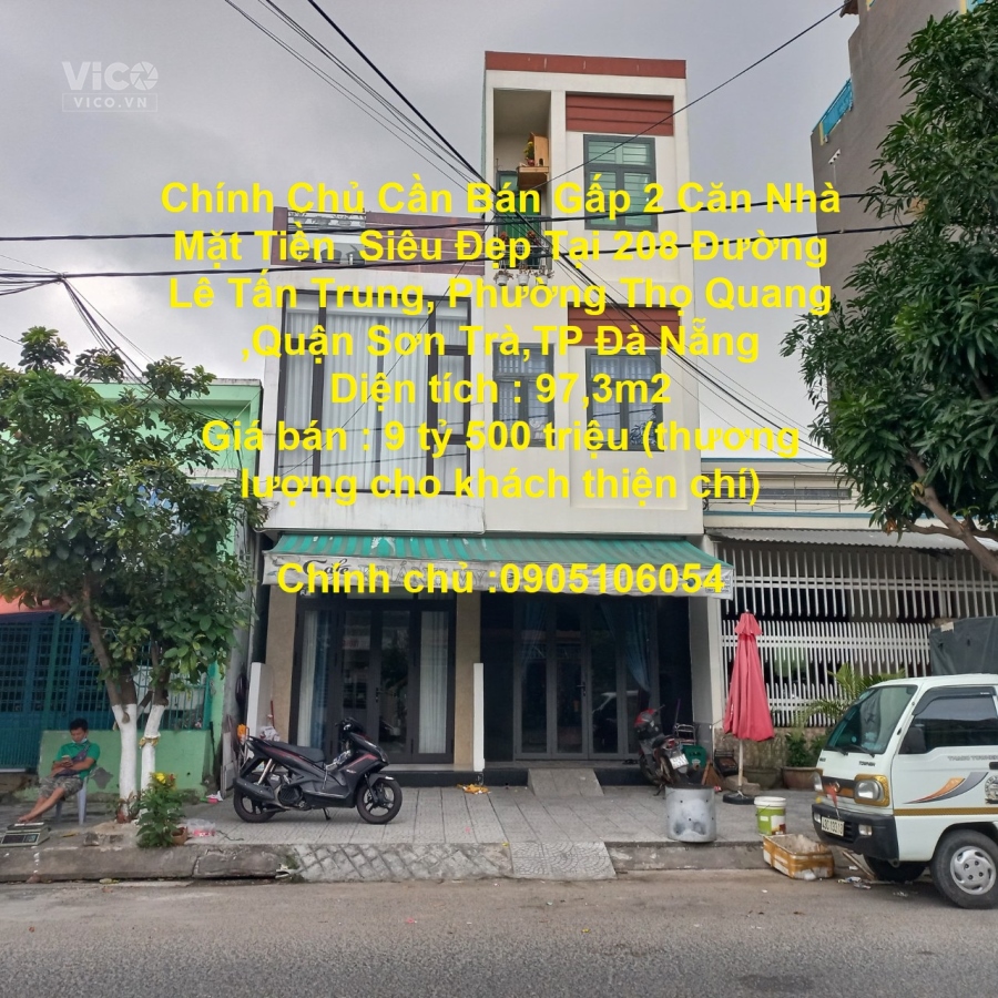 Chính Chủ Cần Bán Gấp 2 Căn Nhà Mặt Tiền Siêu Đẹp Tại Sơn TràTP Đà Nẵng