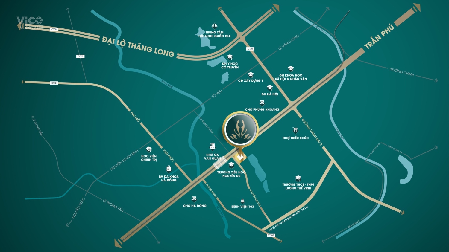 Chung cư 2PN Grand Sunlake, giá chủ đầu tư