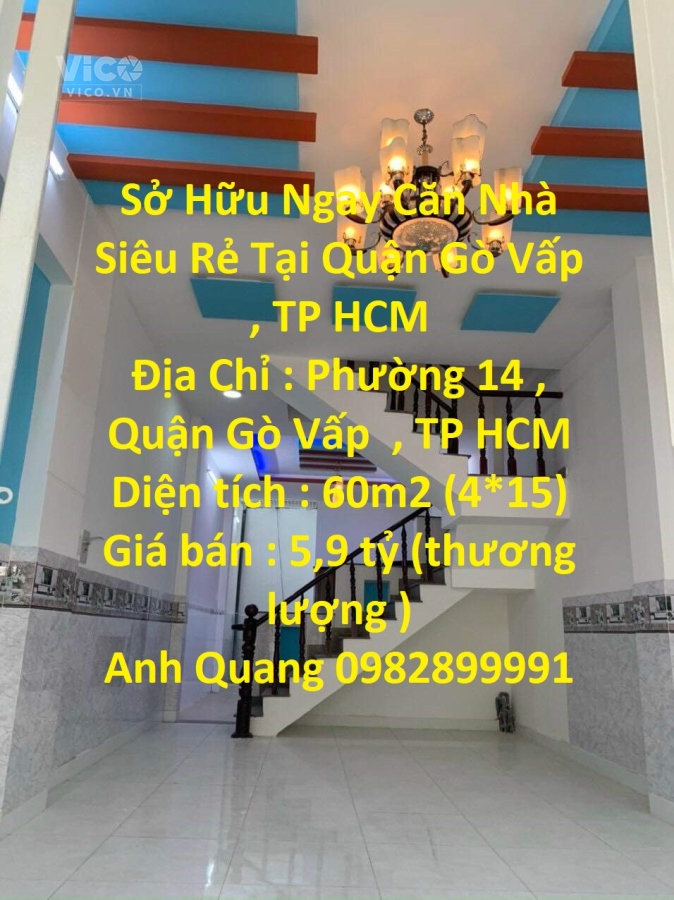 Sở Hữu Ngay Căn Nhà Siêu Rẻ Tại Quận Gò Vấp , TP HCM