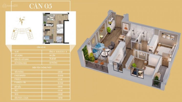 Cơ hội cuối cùng sở hữu quỹ căn ngoại giao 70.4 m2 dự án Tecco Diamond, CK và quà tặng lên tới 7%