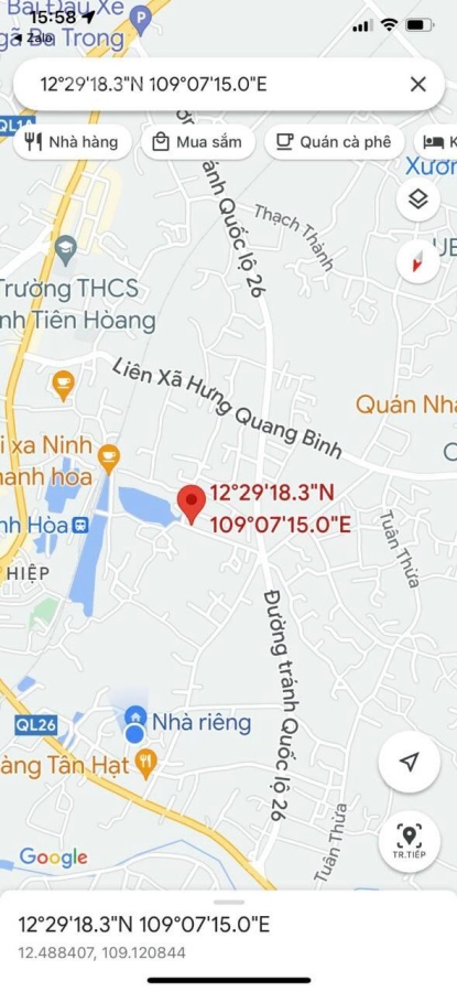 Bán lô đất Vuông vắn trung tâm thị xã DT 17X21 Ninh Bình Ninh Hòa lh 0985451850