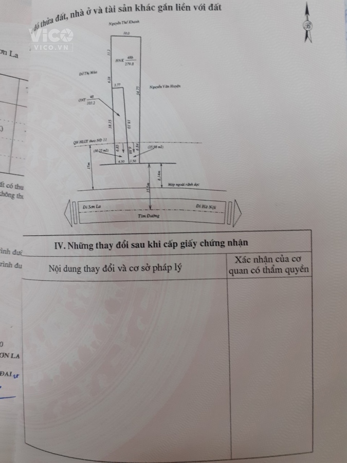 Bán mảnh đất tại truc đường QL6 Mộc Châu , Sơn la dt 383m2