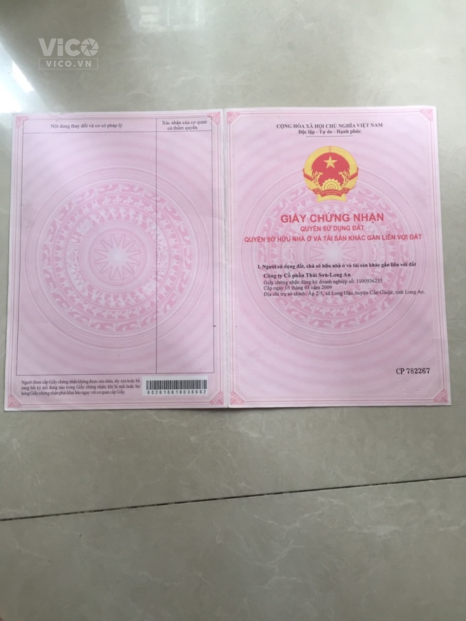 Cần bán gấp Lô góc khu tái định cư Thái Sơn ,Long Hậu