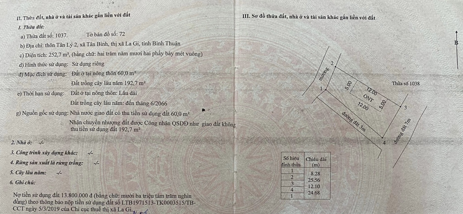 Bán lô góc 2 mặt tiền, hẻm đường Nguyễn Tri Phương, Tân Bình, Lagi