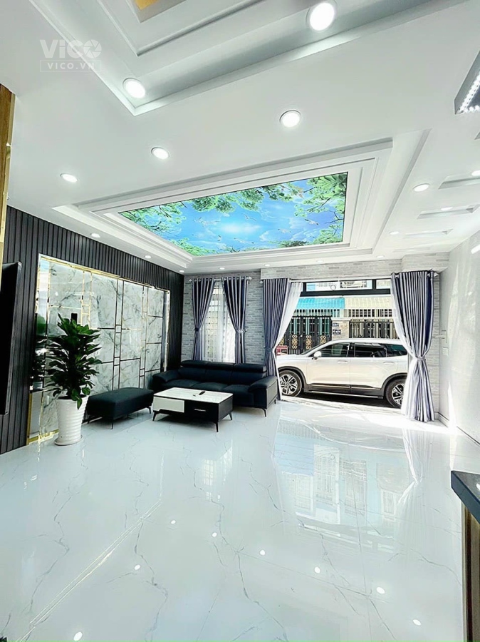Nhà MỚI HẺM XE HƠI VÀO NHÀ đối diện chợ Phú Xuân, sát Quận 7