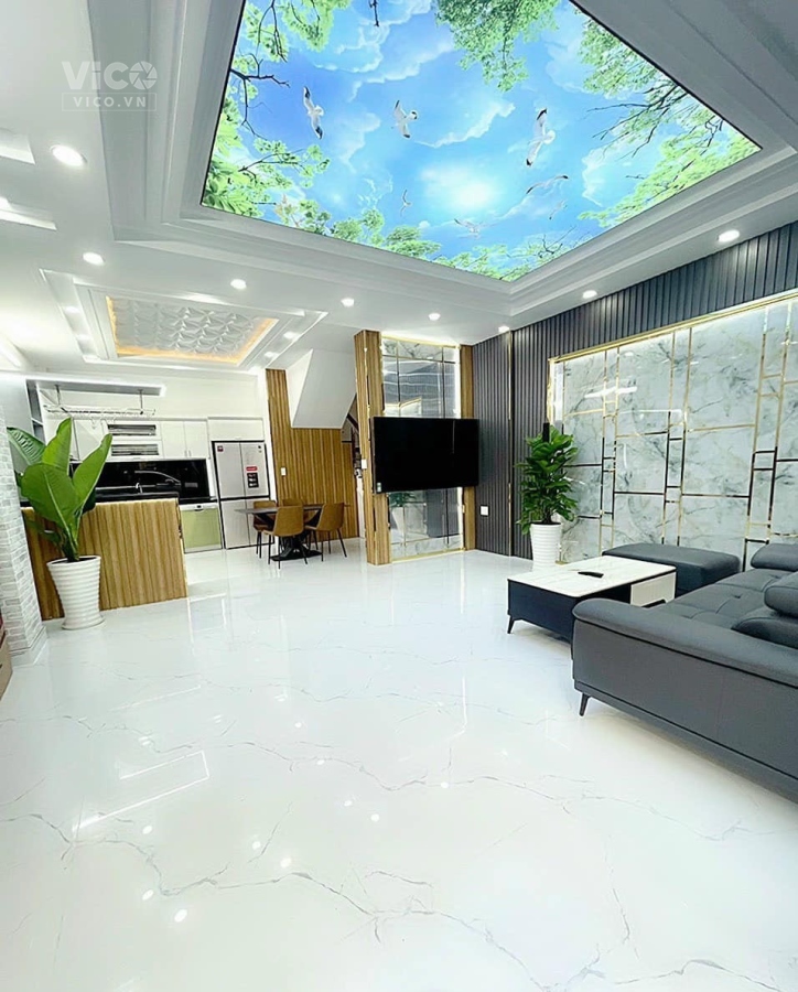 Nhà MỚI HẺM XE HƠI VÀO NHÀ đối diện chợ Phú Xuân, sát Quận 7