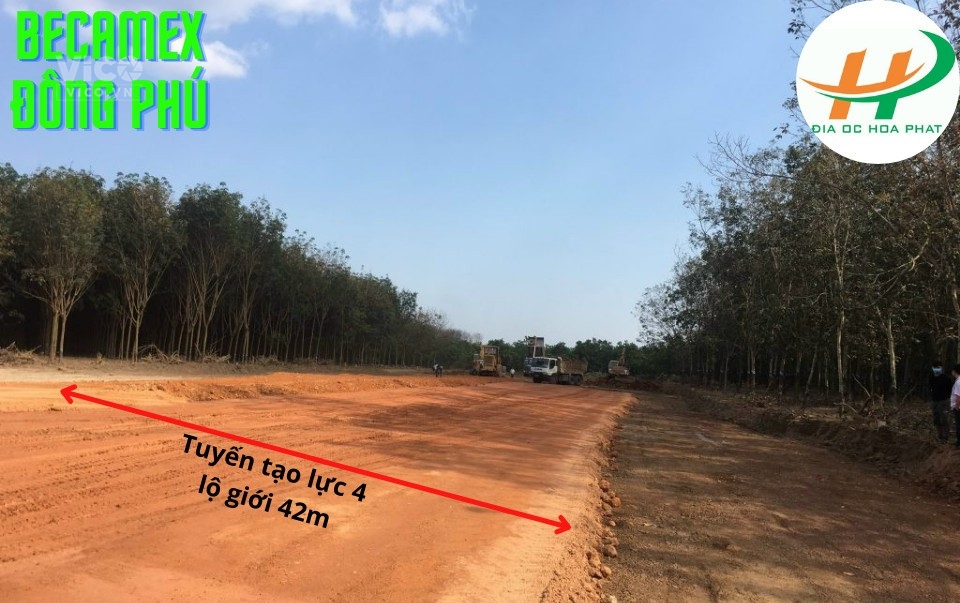 Bán đất ở gần khu công ngiệp Becamex Đồng Phú. Diện tích 240m2 ( đã lên thổ cư, đã có sổ