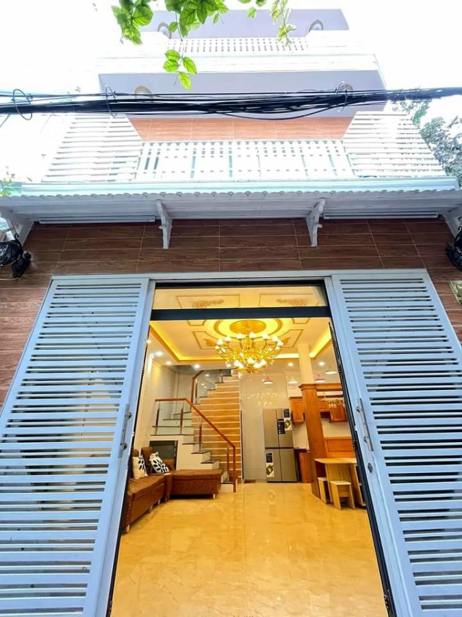 TẶNG FULL NỘI THẤT, Nguyễn Bặc, Tân Bình, HXH , 4 tầng , 43m2 , giá 6.5 tỷ .
