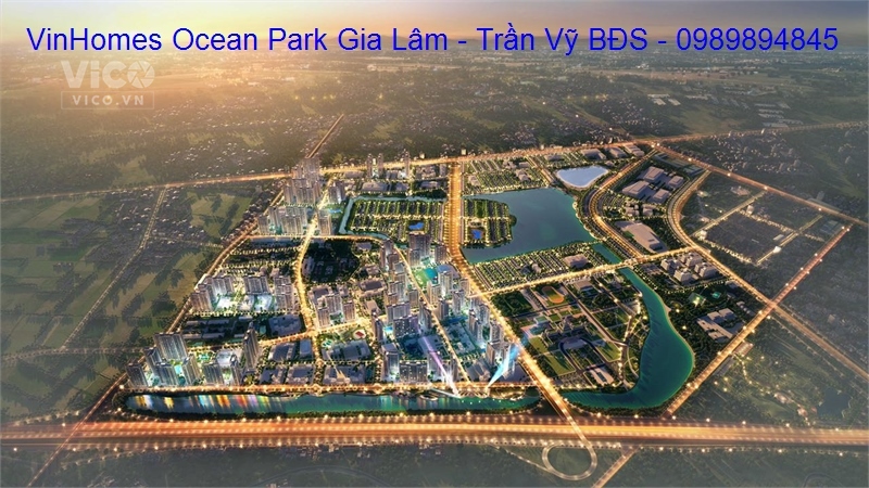 VinHomes Ocean Park Gia Lâm. Song lập 150m2. 1 phút đi bộ chạm mặt biển. Lh 0989894845.