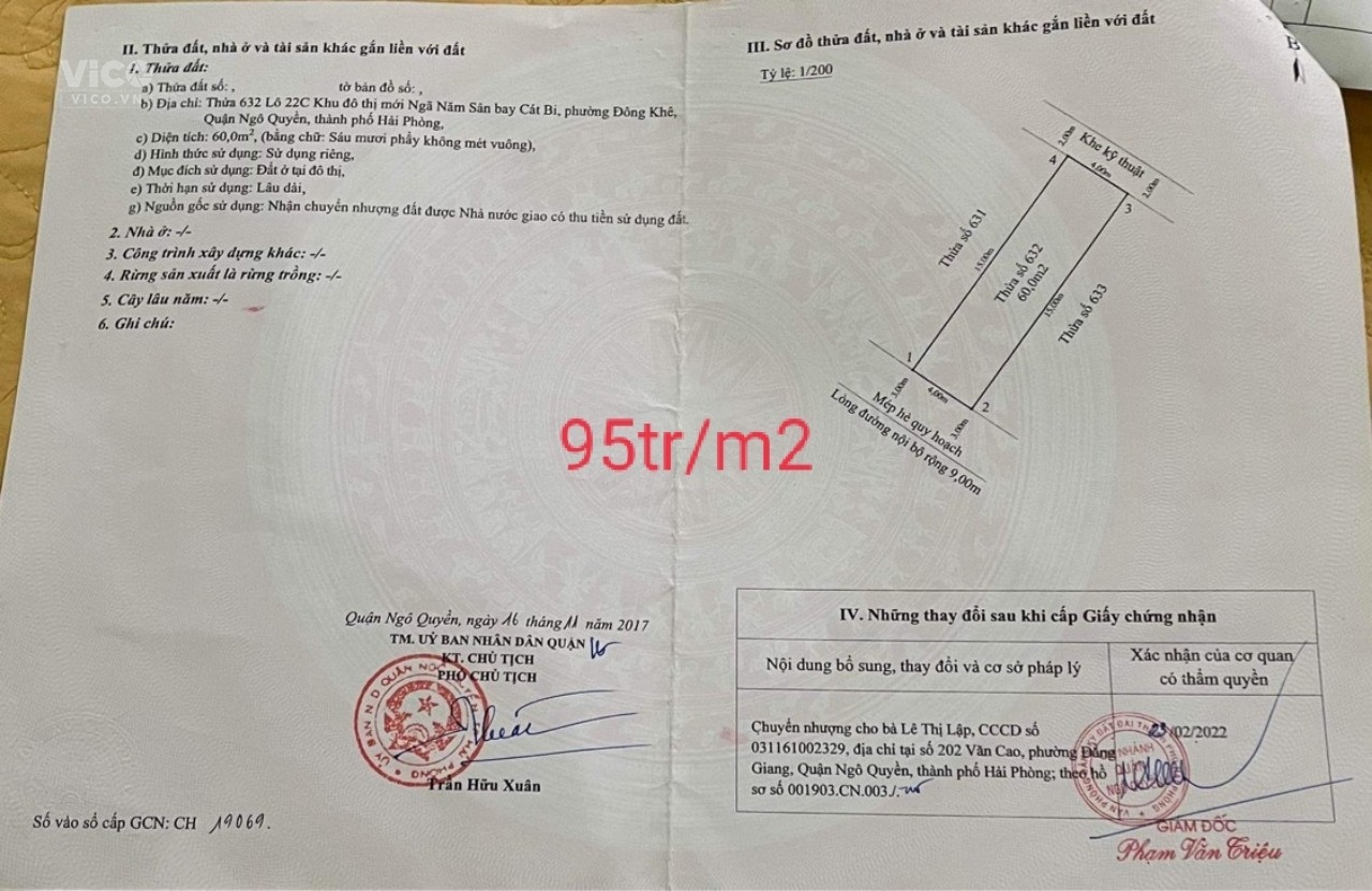 2 LÔ ĐẤT SIÊU VIP TAI LÔ 22 LÊ HỒNG PHONG LÔ ĐẮT ĐỊA NHẤT HẢI AN LH 0399291974