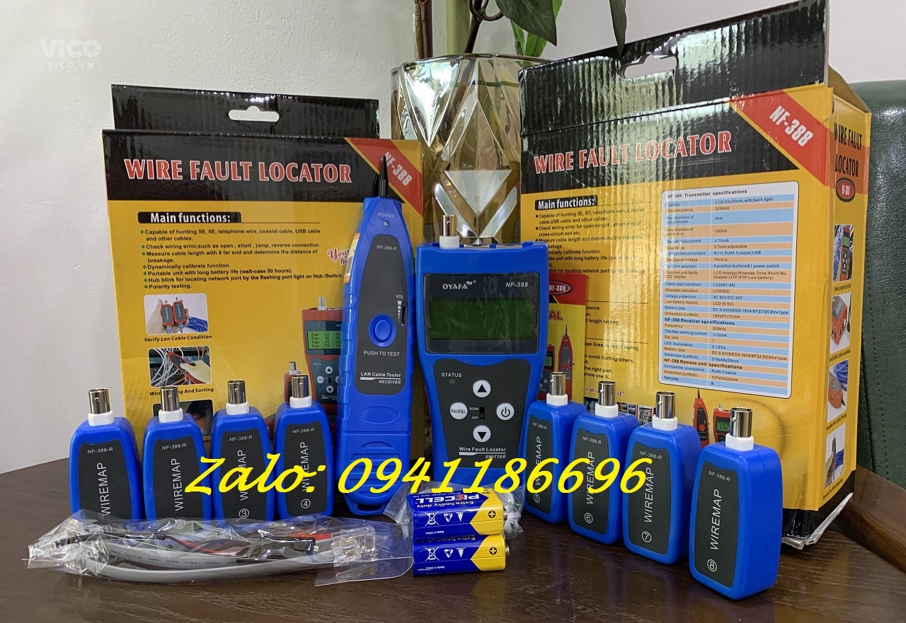 Máy test mạng đo chiều dài cáp chính hãng Noyafa NF388