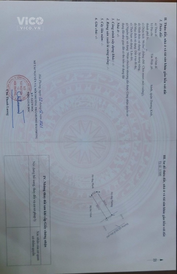 1,9x tỉ có ngay 90m2 đất Tân Thành, Dương Kinh đường nhựa 10m, rẻ nhất khu vực