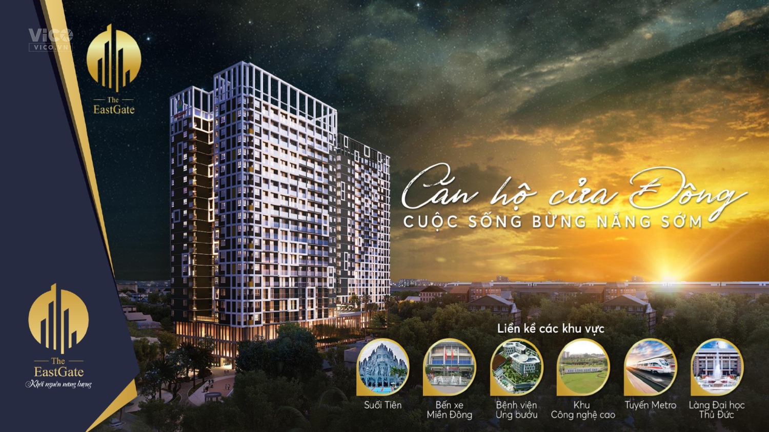 CHUNG CƯ THE EAST GATE SUỐI TIÊN MUA VÀ NHẬN NHÀ CHỈ TRONG 1 NGÀY