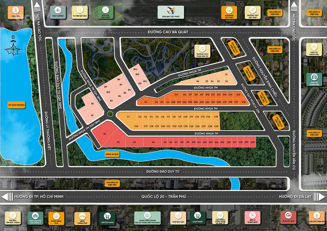 Đất Nền Biệt Thự Bảo Lộc Pearl Ngay Trung Tâm Thành Phố Bảo Lộc