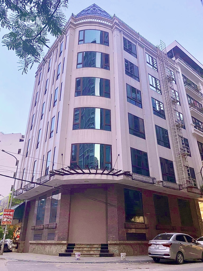 Bán toà nhà Hoàng ngân, Thanh xuân, 170m2, 8 tầng, 15m tiền, nhỉnh 60 tỷ.Lô góc siêu đẹp.