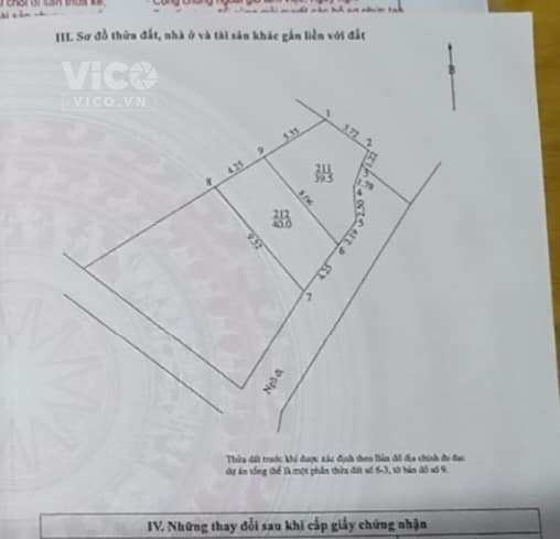Chính chủ nhờ bán 40m2 đất cạnh công an Phường Cự Khối
