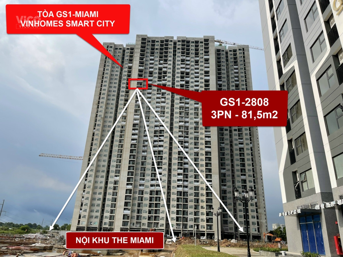 Chính chủ bán căn 3PN GS12808 tầng 28. Giá 3,78 tỷ tầng 28 căn góc, 2 mặt thoáng, nhìn nội khu