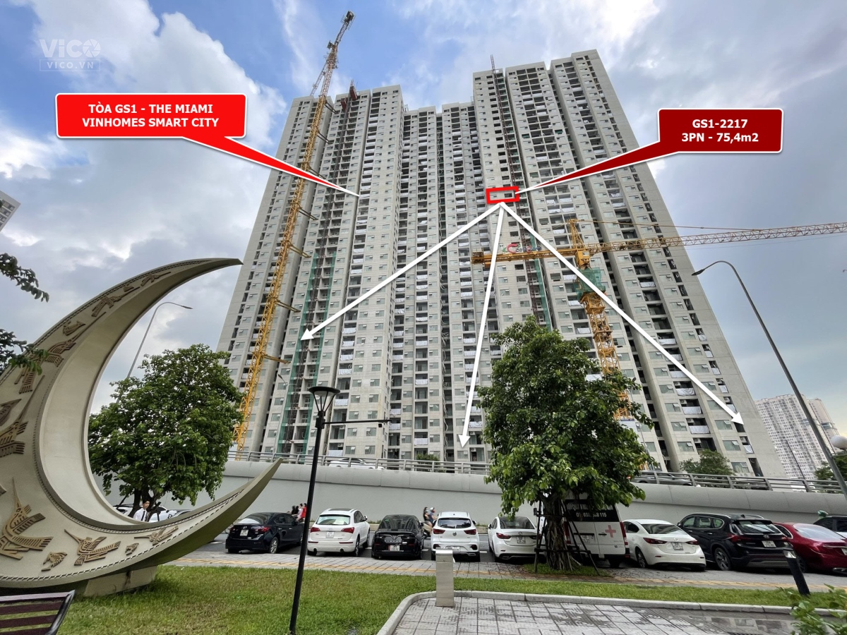 Mua trực tiếp CĐT, 12 căn 3PN giá tốt, DT 75m2 94,5m2, tại Vinhomes Smart City sở hữu lâu dài