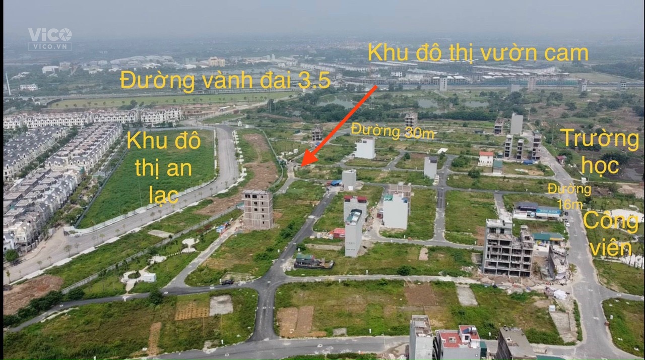 Bán gấp lô góc đất dịch vụ Vân Canh 70m2 mặt tiền rộng 16m, Ngay công viên