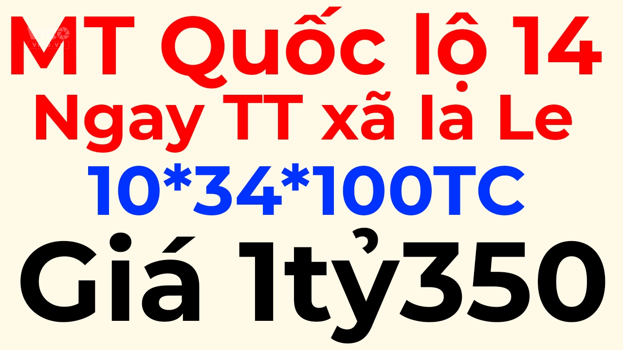 Bán 10m đất thổ cư Ngay TT chợ Ia Le, Gia Lai. Giá 1ty350