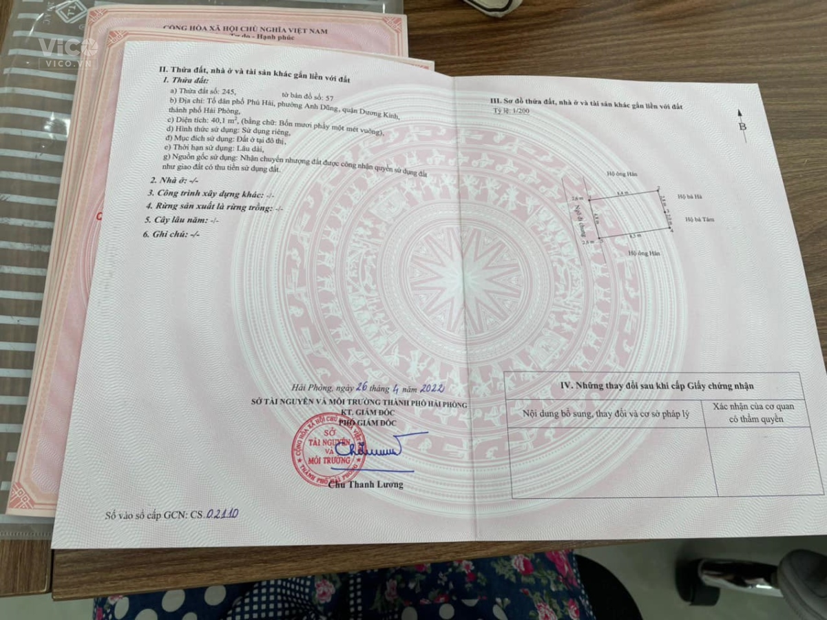 Hơn tỉ tí ti có ngay lô đất vuông vắn tại TDP Phú Hải, Anh Dũng ngõ ô tô