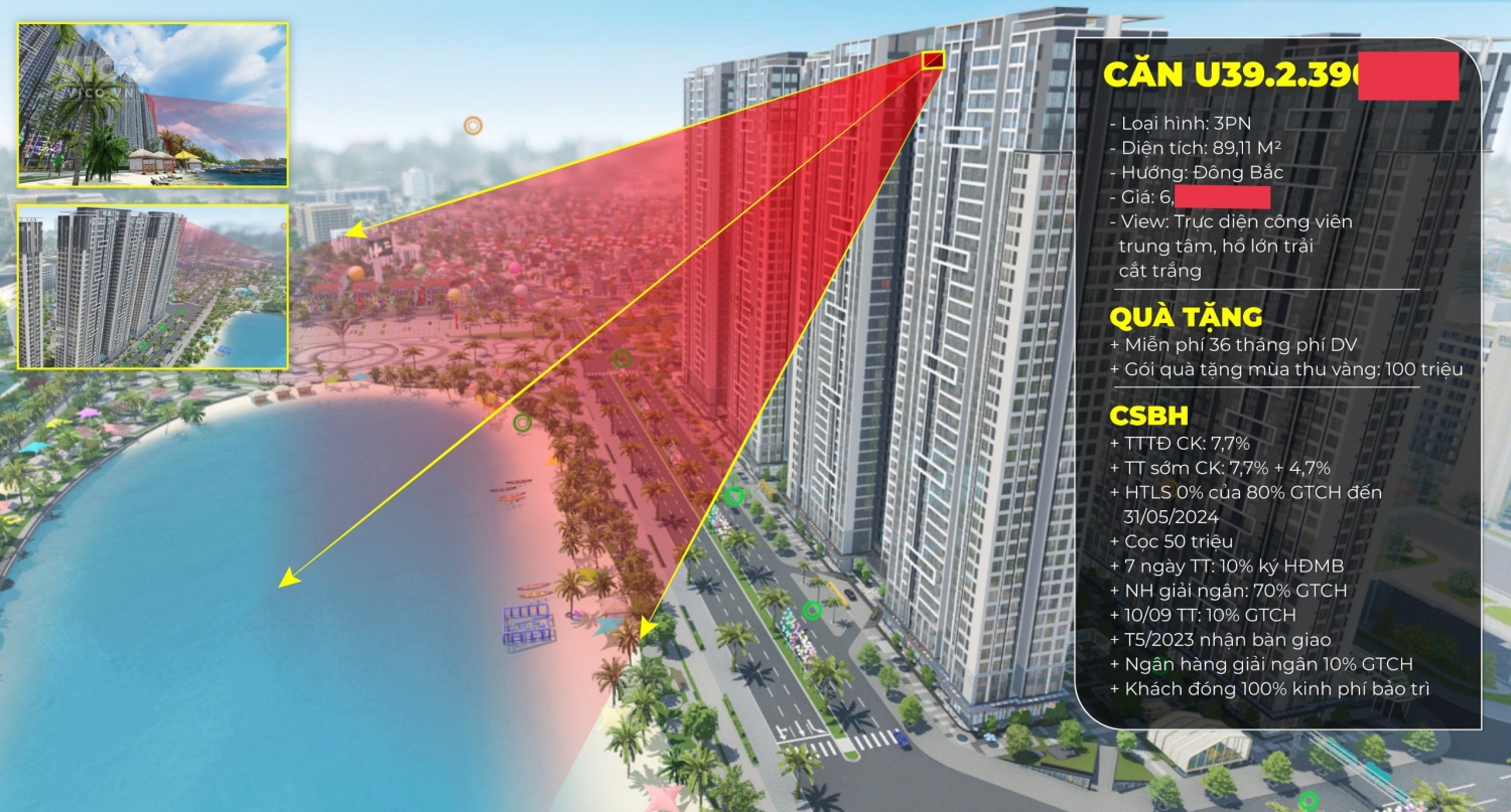 Bán Căn Penhouse 3N cuối cùng Masteri Smart City, view hồ lớn, công viên trung tâm, bể bơi vô cực