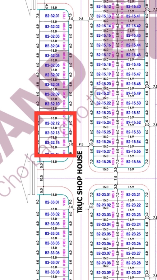 Bán nhanh nhà thô Shophouse hướng Đông FPT Đà Nẵng