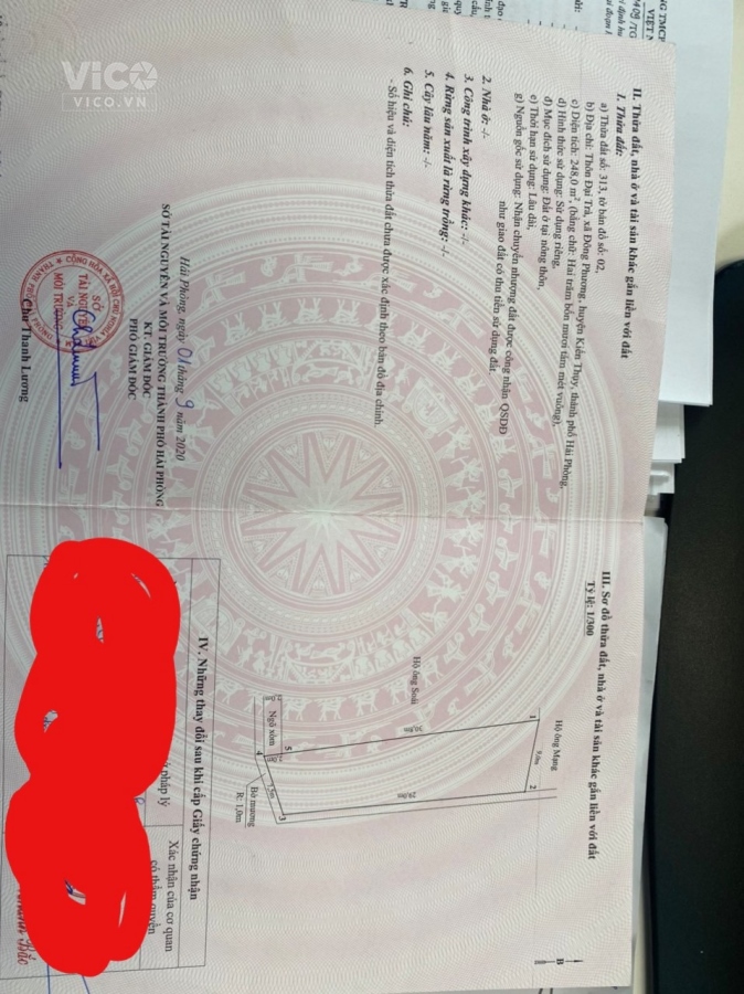 Chính Chủ Cần Bán Lô Đất Vị Trí Đẹp Tại Kiến Thụy , Hải Phòng