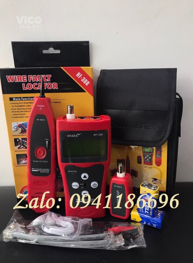 Máy test cáp mạng đa năng hãng Noyafa NF308, hàng sẵn kho