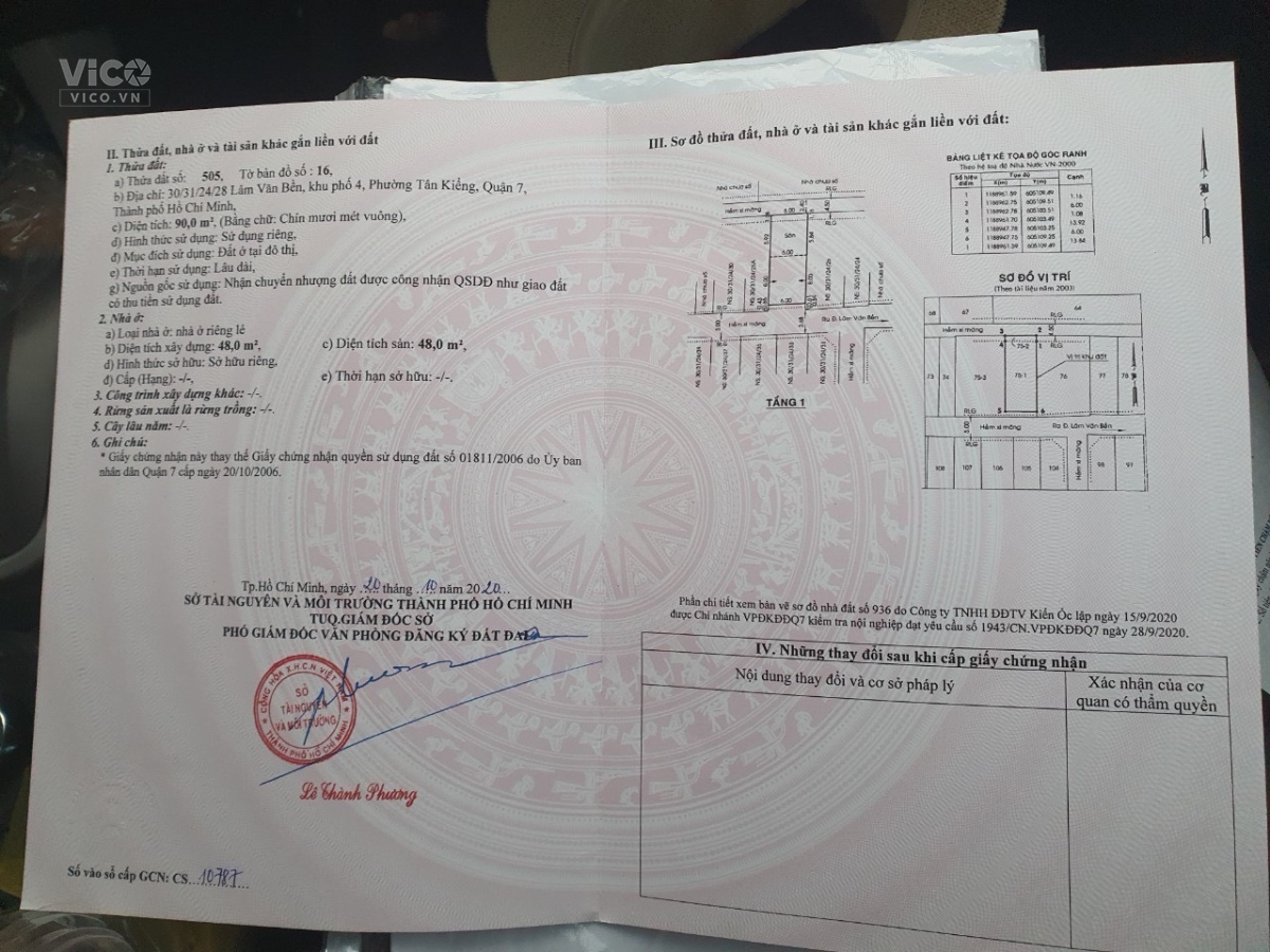 7,5 tỷ Nhà ngay khu cư xá ngân hàng 3 tầng 60m2 P. Tân Thuận Tây Q7
