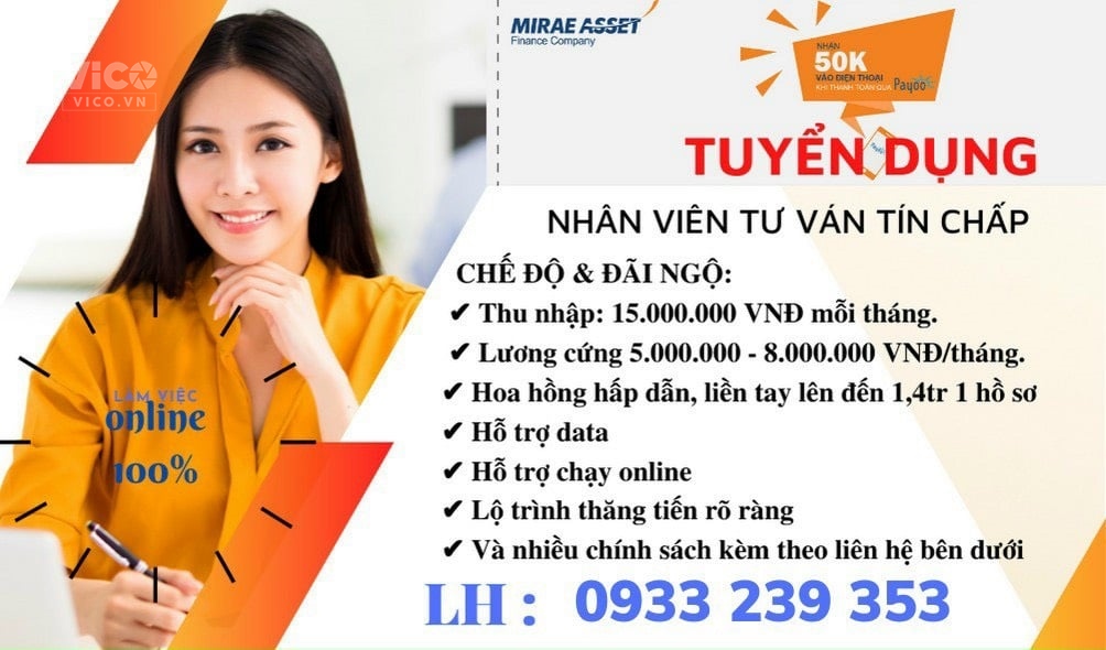 0945 976 945_ Hướng Dẫn Tự Làm Hồ Sơ Vay Vốn Với Mirae Asset_Tuyển Dụng Mirae Asset Toàn Quốc_HCM