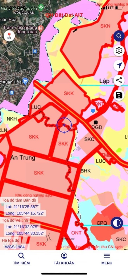 71m2 đối diện kcn sạch sóc sơn. Đất đẹp Giá rẻ Bao sổ!!!