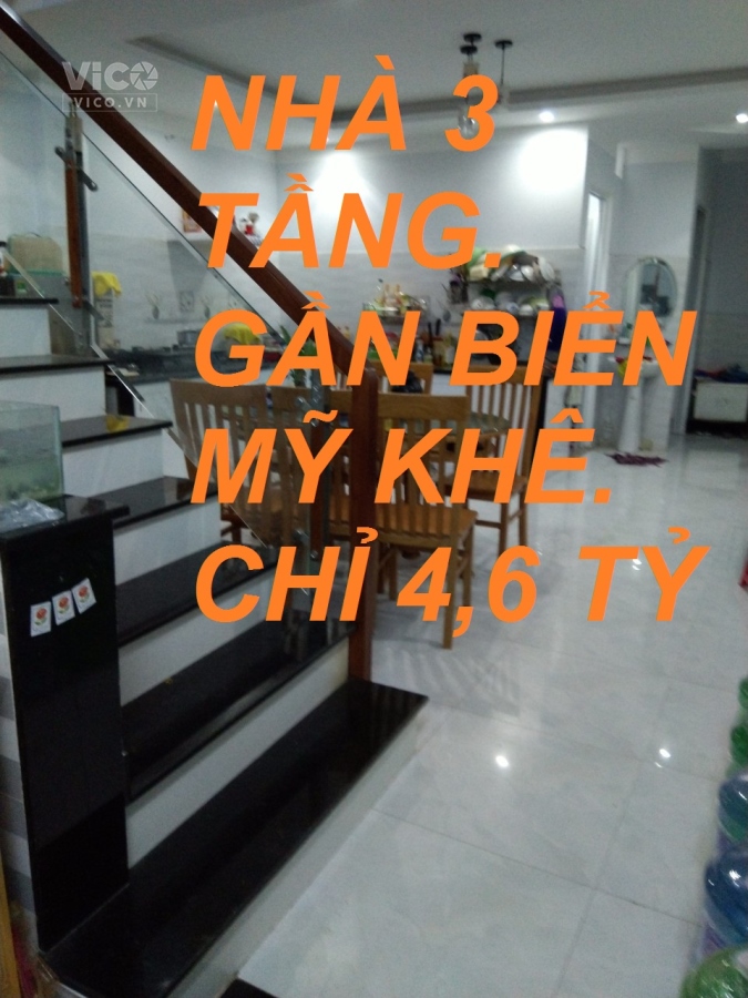 Bán nhà Sơn Trà. Khu cầu Rồng. 3 Tầng. DT 70m2. Chỉ 4.6 tỷ
