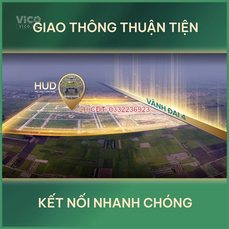 HUD MÊ LINH CENTRAL KHU ĐÔ THỊ MỚI THANH LÂM CĐT BẲNG HÀNG TỐT NHẤT
