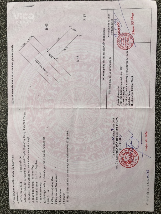 Bán lô đất nền full thổ cư, giá ngợp!