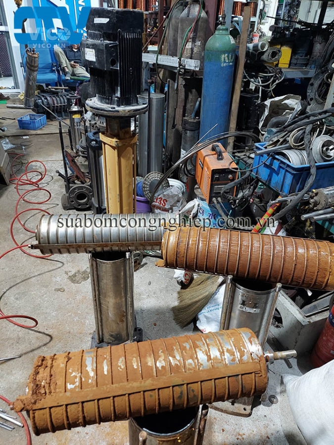 Thay ruột buồng cánh bơm đa tầng cánh trục đứng Hà Nội
