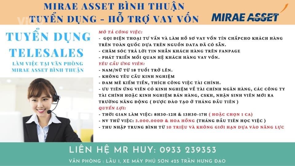 0945 976 945_ Hướng Dẫn Tự Làm Hồ Sơ Vay Vốn Với Mirae Asset_Tuyển Dụng Mirae Asset Toàn Quốc_HCM