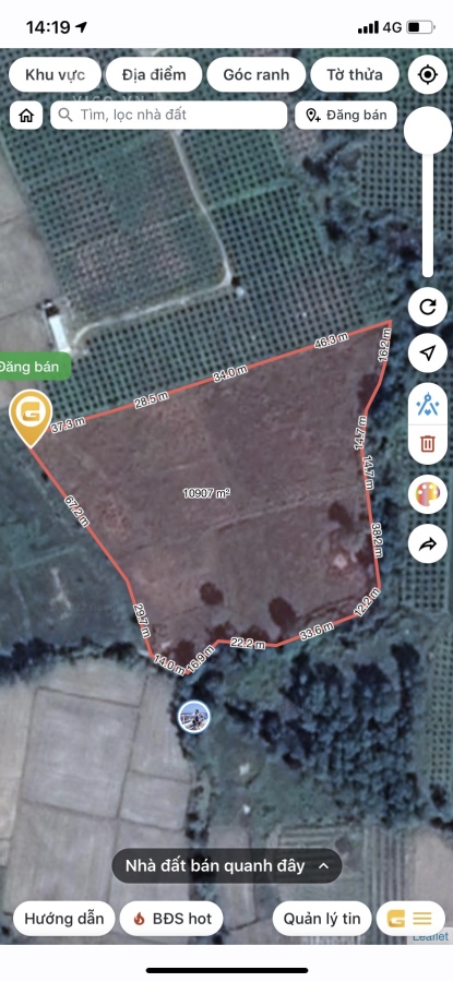 0933239353_BDS Bình Thuận_ Bán nhanh 1,1 Ha Hàm Chính_ 1 mặt kênh , 1 mặt bê tông