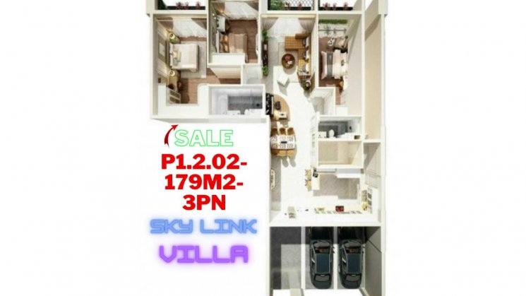 3 căn bán giá gốc từ CĐT xe hơi lên tận căn hộ trên phố đi bộ Skylink Villa Celadon City