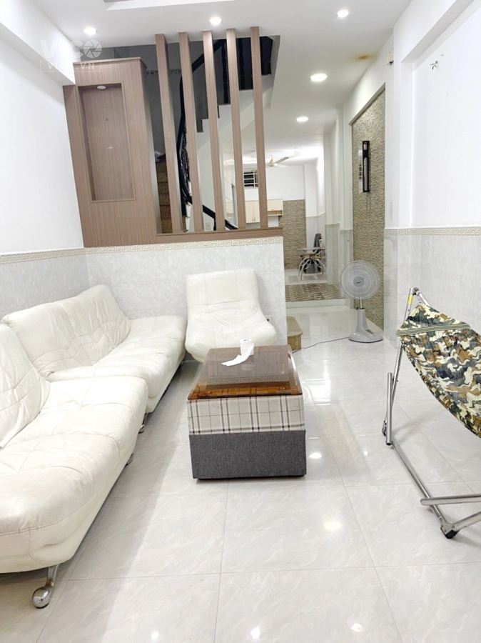 Nhà hẻm ôtô 4 tầng sát MT Nguyễn Thị Tần chợ Rạch Ông P2 Q8 7tỷ7