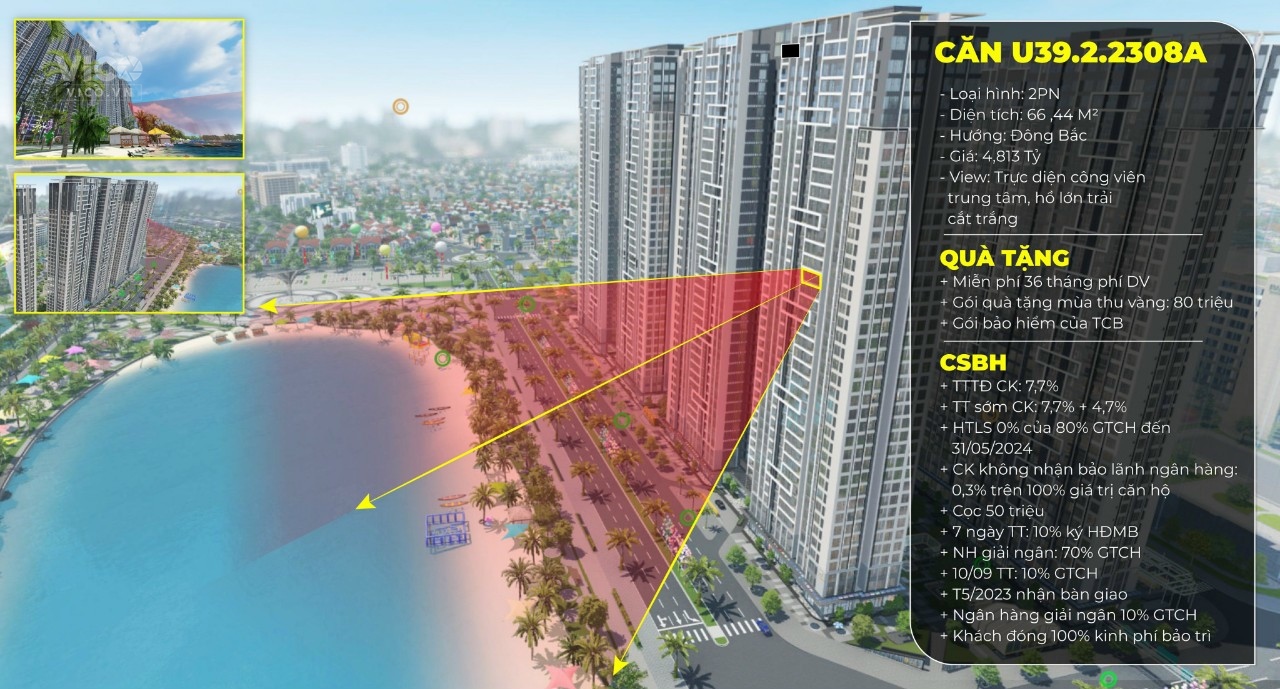 Cần bán gấp căn chung cư cao cấp 2PN Masteri West Heights đại đô thị Smart City