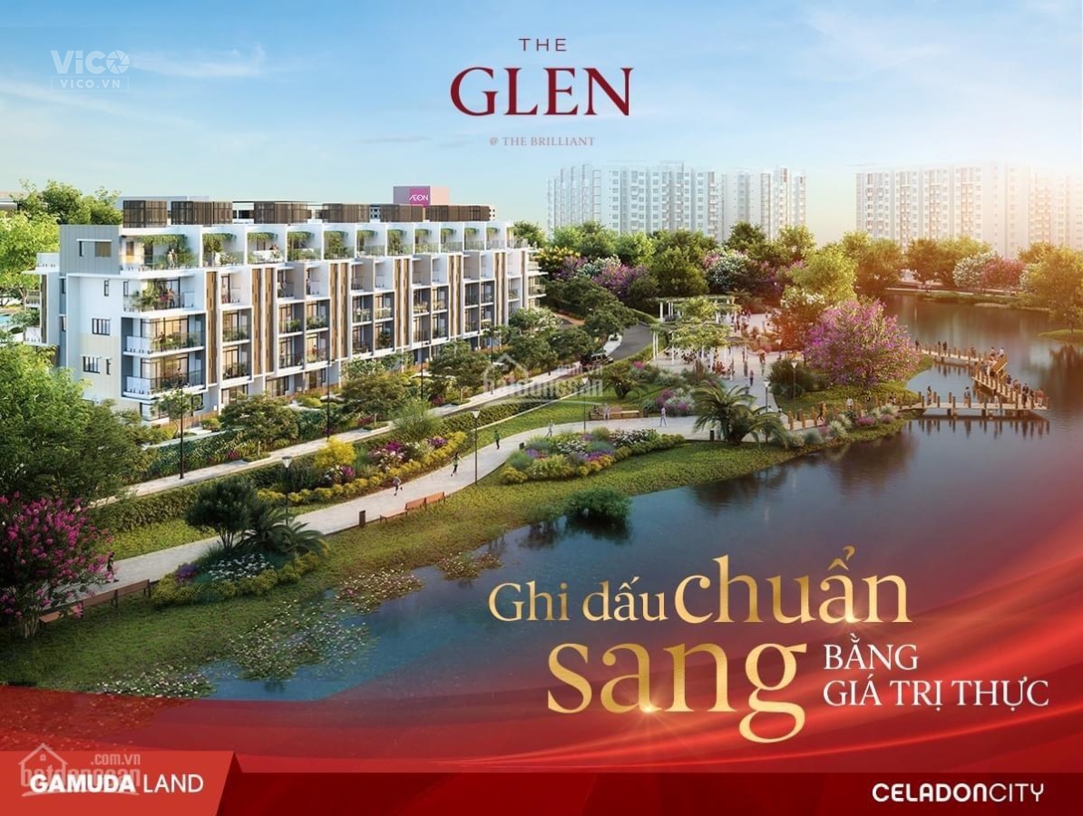 Glen Condo Villa view hồ sinh thái Nhà phố khu Celadon City. Chủ kẹt cần bán gấp giá đầu tư