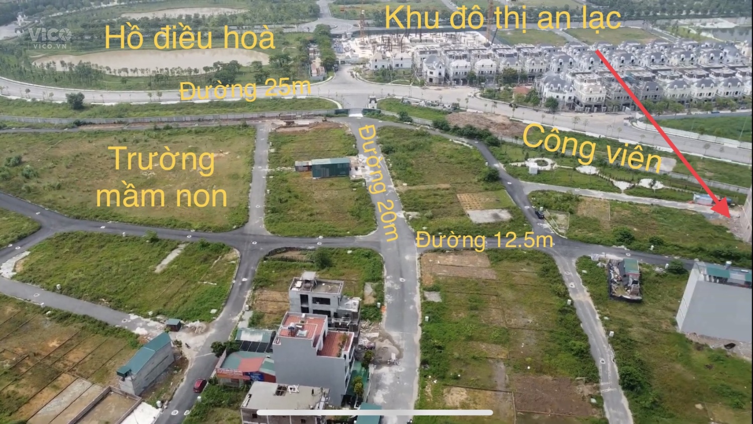 Cần chuyển nhượng lô đất dịch vụ Vân Canh 50m2 đối diện công viên vườn hoa, view cực đẹp