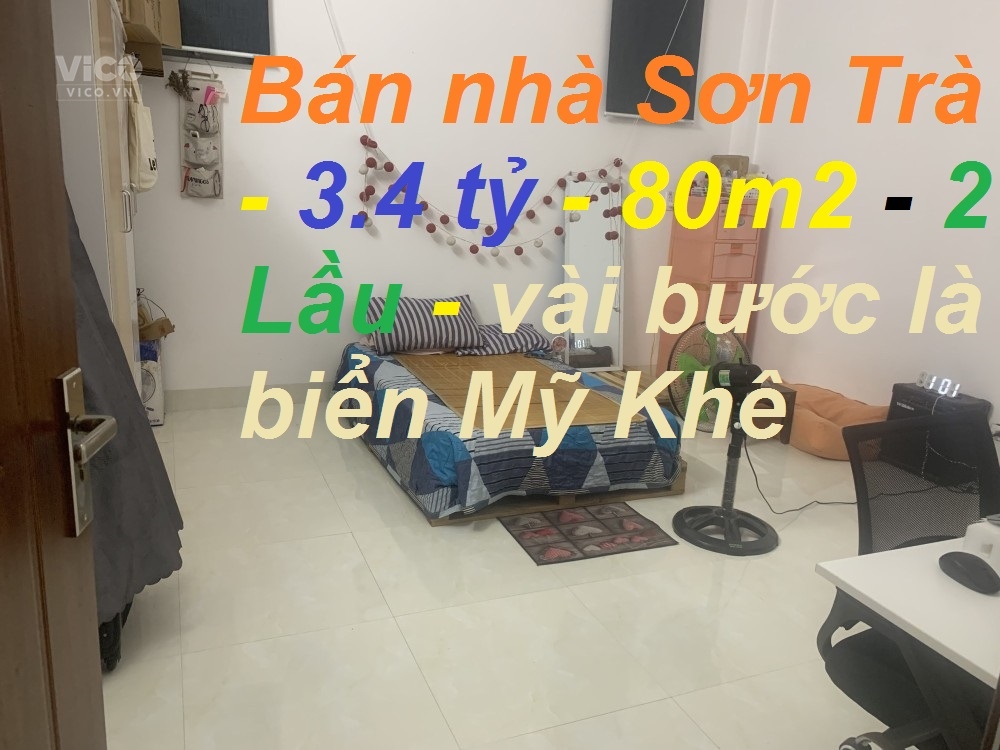 Bán nhà biển Đà Nẵng. DT 82m2, 2 Lầu, Phước Mỹ, Sơn Trà. Chỉ 3.4 tỷ